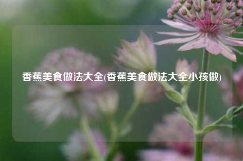 香蕉美食做法大全(香蕉美食做法大全小孩做)